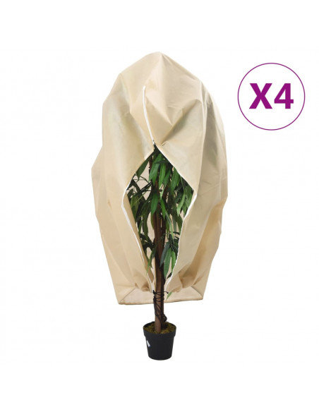 Coperture con Cerniera per Piante 4pz 70 g/m² 2,36x2 m