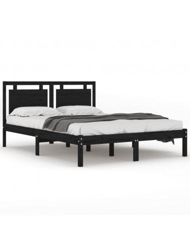 Giroletto Nero in Legno Massello 200x200 cm