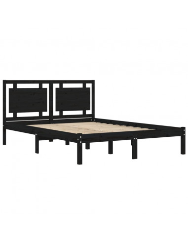 Giroletto Nero in Legno Massello 200x200 cm