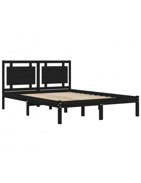 Giroletto Nero in Legno Massello 200x200 cm