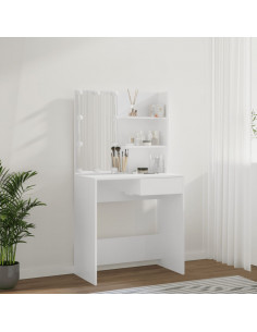 Toeletta con LED Bianca 74,5x40x141 cm