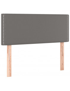 Testiera Grigio 90x5x78/88 cm in Similpelle 2