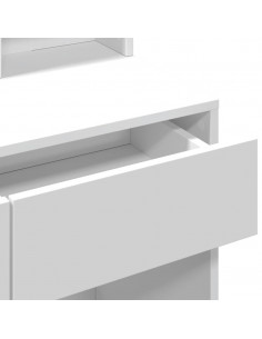 Toeletta con LED Bianca 80x41x144,5 cm