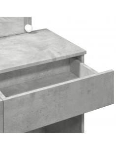 Toeletta con LED Grigio Cemento 100x40x120 cm