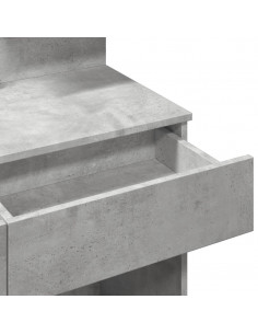 Toeletta con LED Grigio Cemento 100x40x130 cm