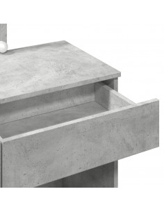 Toeletta con LED Grigio Cemento 100x40x130 cm