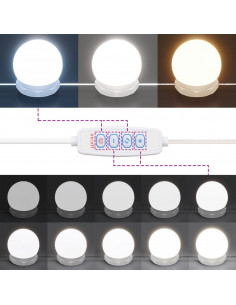 Toeletta con LED Grigio Cemento 86,5x35x136 cm