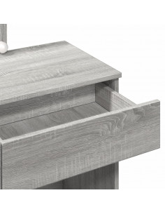 Toeletta con LED Grigio Sonoma 100x40x130 cm