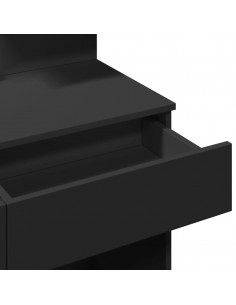 Toeletta con LED Nero 100x40x130 cm