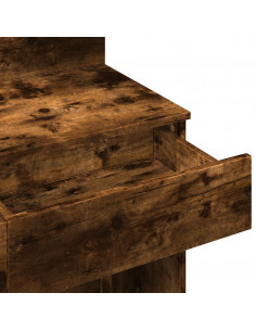 Toeletta con LED Rovere Fumo 100x40x130 cm