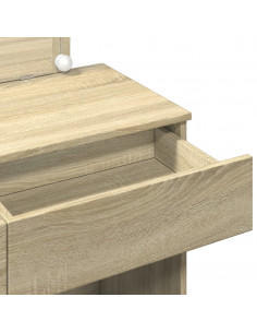 Toeletta con LED Rovere Sonoma 100x40x120 cm