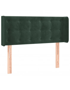 Testiera ad Orecchio Verde Scuro 103x16x78/88 cm in Velluto 2