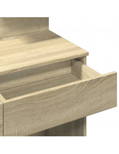 Toeletta con LED Rovere Sonoma 100x40x130 cm