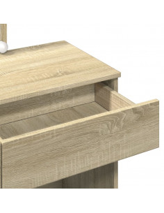 Toeletta con LED Rovere Sonoma 100x40x130 cm