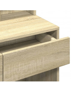 Toeletta con LED Rovere Sonoma 80x41x144,5 cm