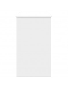 Toeletta con Specchio Bianco 100x45x76 cm