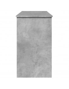 Toeletta con Specchio Grigio Cemento 100x45x76 cm