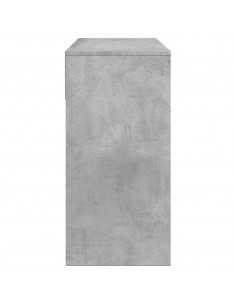 Toeletta con Specchio Grigio Cemento 80x39x80 cm