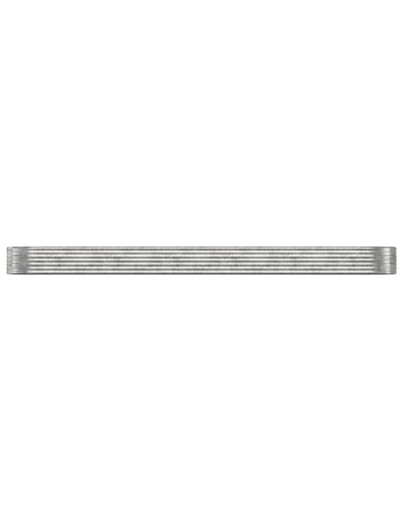 Letto Giardino Acciaio Verniciato Polvere 507x100x36cm Argento