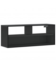 Mobile Porta TV Nero 100x31x39,5 cm in Truciolato e Metallo 2