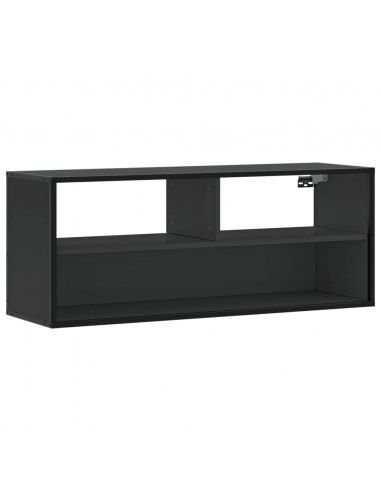 Mobile Porta TV Nero 100x31x39,5 cm in Truciolato e Metallo