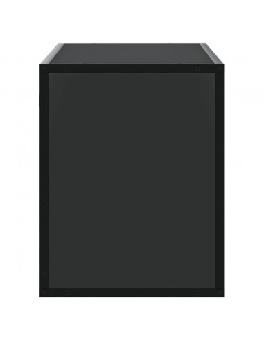 Mobile Porta TV Nero 100x31x39,5 cm in Truciolato e Metallo