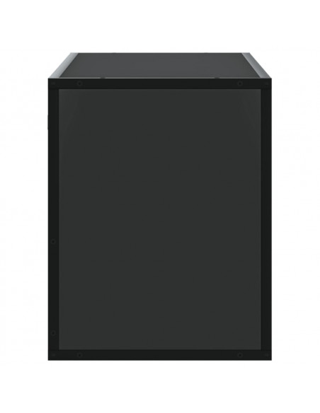 Mobile Porta TV Nero 100x31x39,5 cm in Truciolato e Metallo