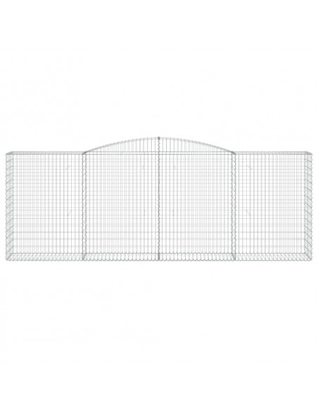 Cesti Gabbioni ad Arco 6 pz 400x50x140/160 cm Ferro Zincato
