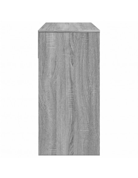 Toeletta con Specchio Grigio Sonoma 80x39x80 cm