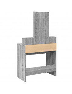 Toeletta con Specchio Grigio Sonoma 80x41x144,5 cm