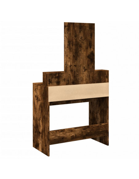 Toeletta con Specchio Rovere Fumo 80x41x144,5 cm