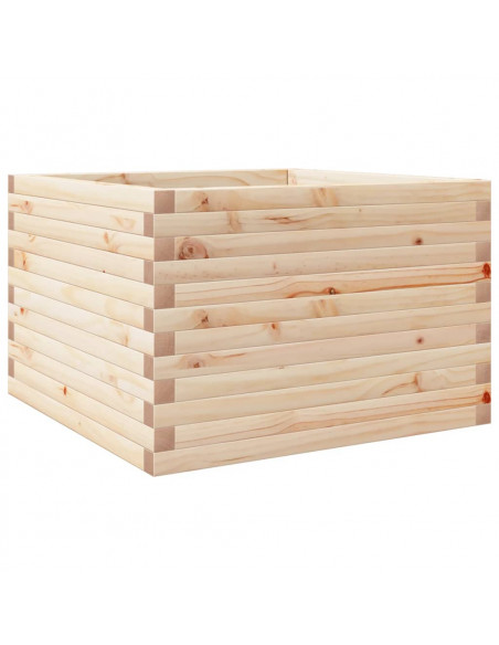 Fioriera da Giardino 70x70x45,5 cm in Legno Massello di Pino