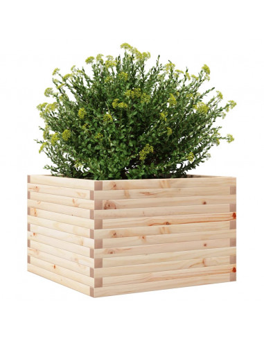 Fioriera da Giardino 70x70x45,5 cm in Legno Massello di Pino