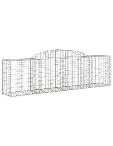 Cesti Gabbioni ad Arco 20 pz 300x50x80/100 cm Ferro Zincato