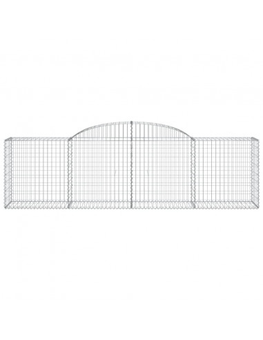 Cesti Gabbioni ad Arco 20 pz 300x50x80/100 cm Ferro Zincato