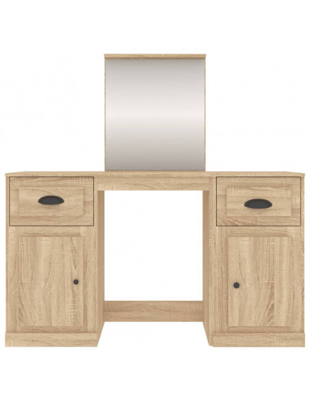 Toeletta con Specchio Rovere Sonoma 130x50x132,5 cm