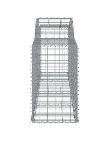 Cesti Gabbioni ad Arco 20 pz 300x50x80/100 cm Ferro Zincato