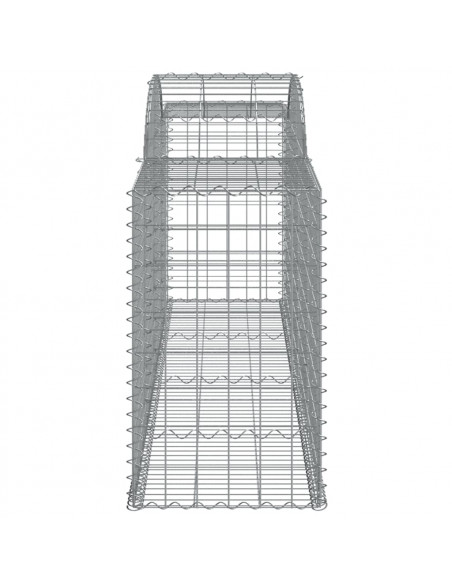 Cesti Gabbioni ad Arco 20 pz 300x50x80/100 cm Ferro Zincato