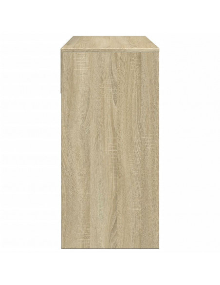 Toeletta con Specchio Rovere Sonoma 80x39x80 cm