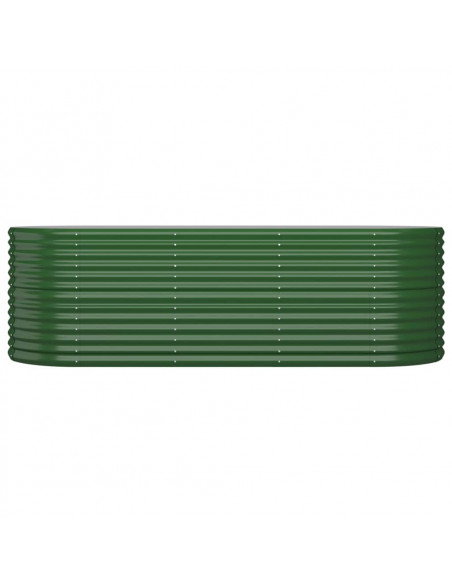 Letto Giardino Acciaio Verniciato a Polvere 224x80x68 cm Verde