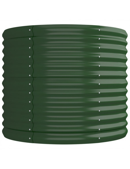 Letto Giardino Acciaio Verniciato a Polvere 224x80x68 cm Verde
