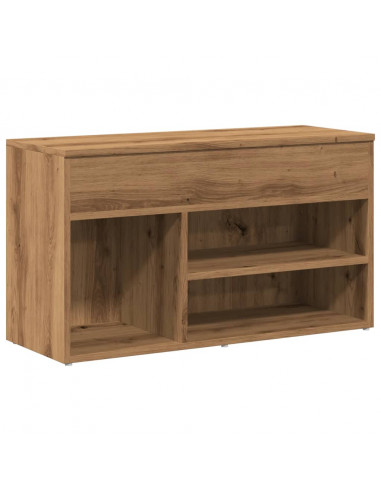 Scarpiera Rovere Artigianale 80x30x45 cm in Legno Multistrato