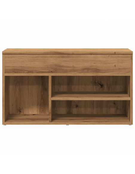 Scarpiera Rovere Artigianale 80x30x45 cm in Legno Multistrato