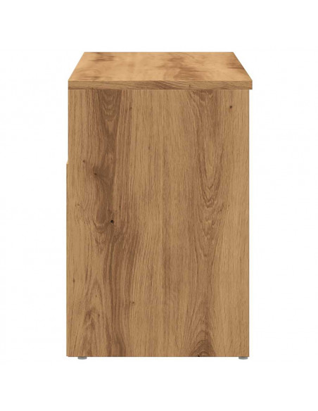 Scarpiera Rovere Artigianale 80x30x45 cm in Legno Multistrato