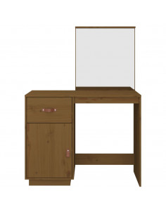 Toeletta Marrone Miele 95x50x134 cm in Legno Massello di Pino