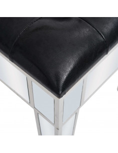 Toletta con Sgabello in MDF e Vetro