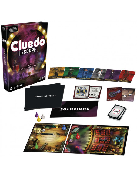 Cluedo Escape - Il Club dell'Illusionista, gioco di mistero in versione Escape Room