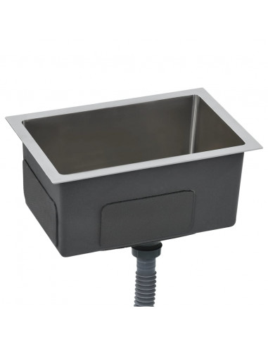 Lavello da Cucina Lavorato a Mano in Acciaio Inox