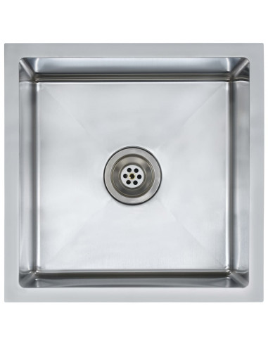 Lavello da Cucina Lavorato a Mano in Acciaio Inox