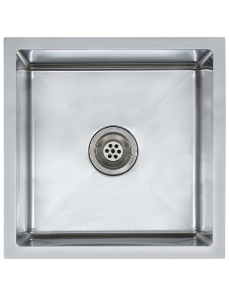 Lavello da Cucina Lavorato a Mano in Acciaio Inox